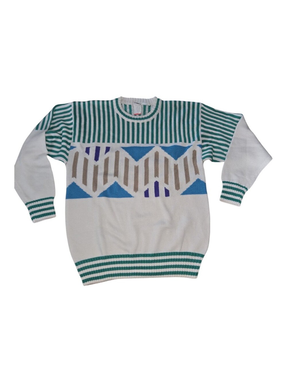 Vintage head Geometric Crewneck Sweater Size M